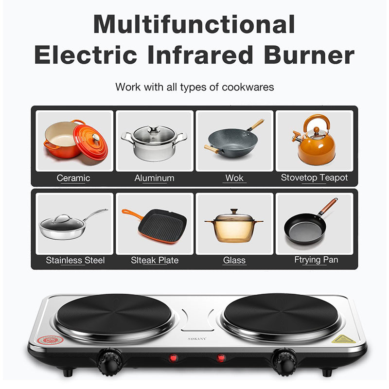 Sokany Double Heating Induction Cooker 2000W