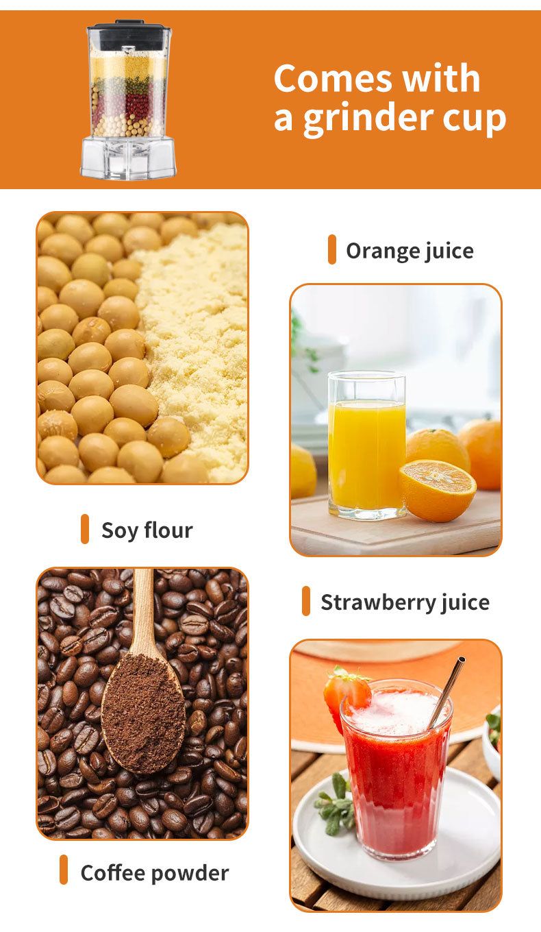 Sokany 2.5L Capacity 9 Speed Adjustable Portable Blender 5000W