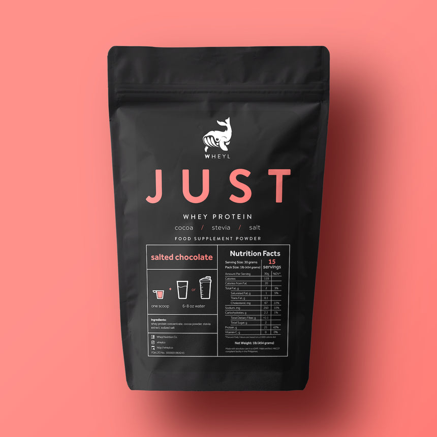 Wheyl JUST WHEY PROTEIN SALTED CHOCOLATE 1lb (454g) - 15 servings