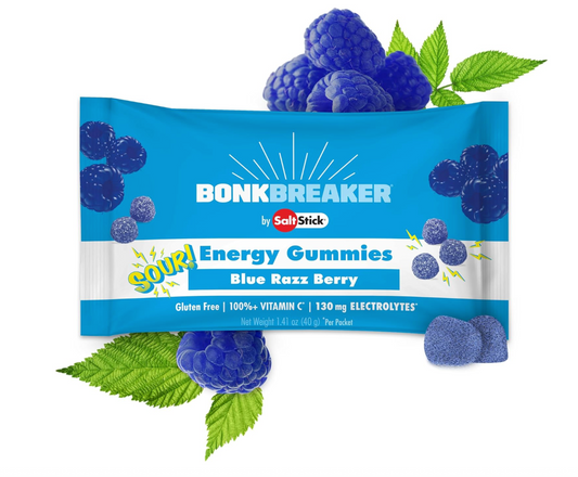 BonkBreaker Electrolytes SOUR BLUE RAZZ BERRY Energy Chews -8ct. Packet