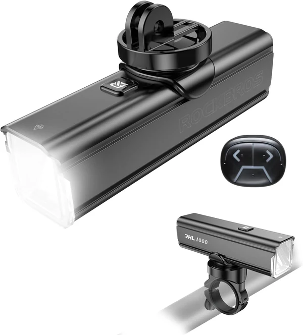 Rockbros BICYCLE FRONT LIGHT 1500 Lumens Rechargeable