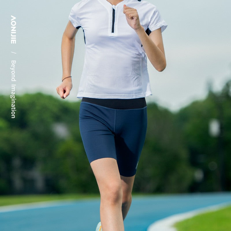 Aonijie FW5149 Outdoor Running Compression Shorts for Women - BLACK