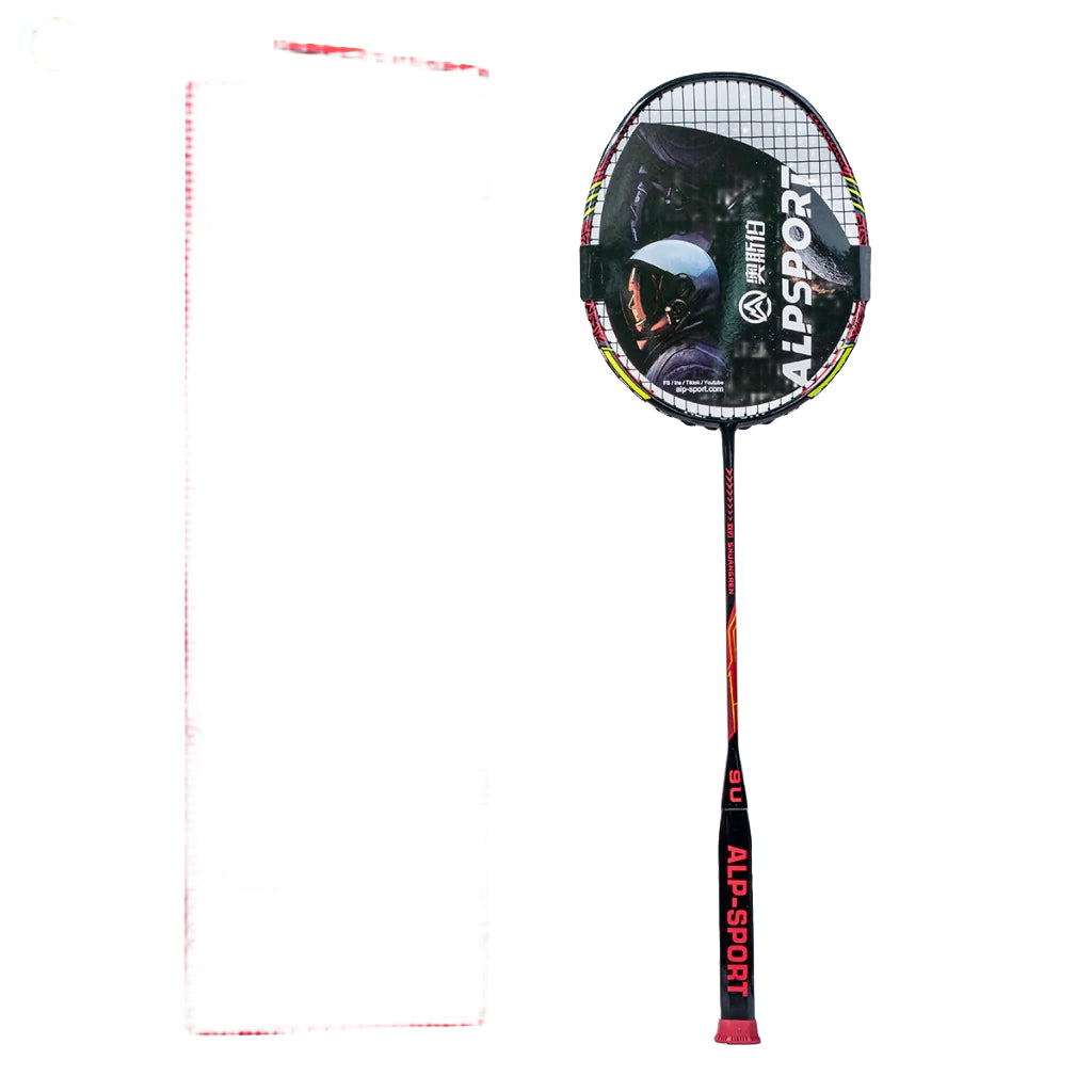 ALPSPORT SR 9U/G5 24-35Lbs Double-edged Carbon Fiber Badminton Racket