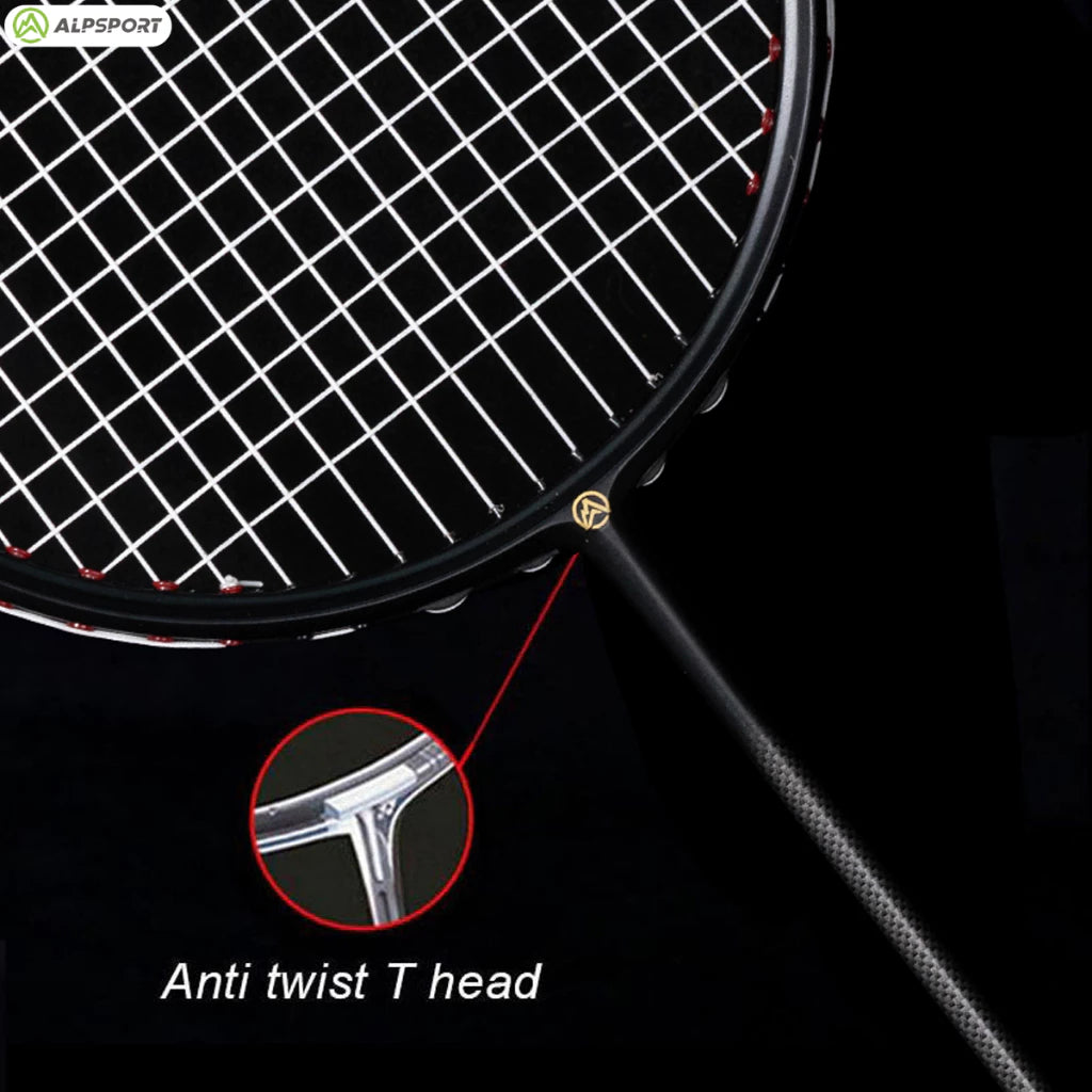 ALPSPORT XHP 6U/G4 26Lbs Carbon Fiber Badminton Racket (Single)
