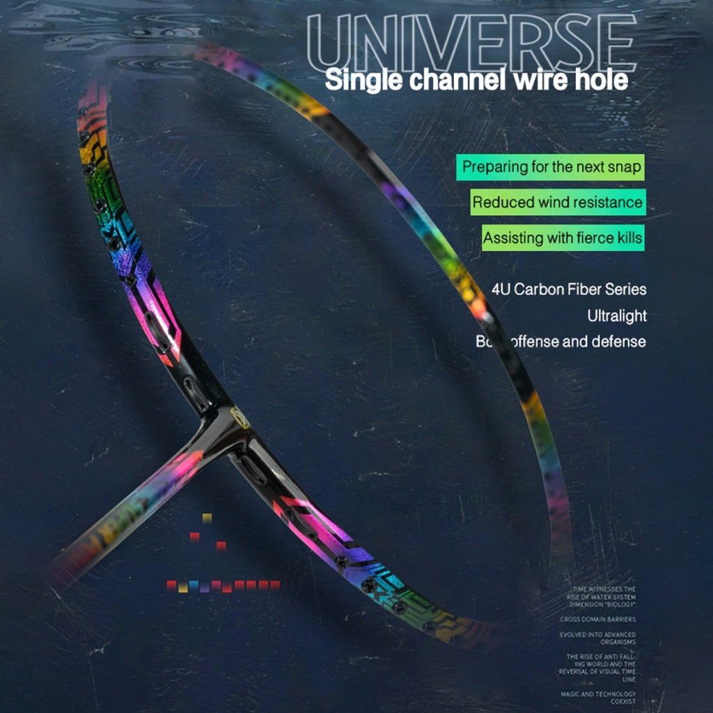 ALPSPORT XC 4U/G4 32Lbs Carbon Fiber Badminton Racket