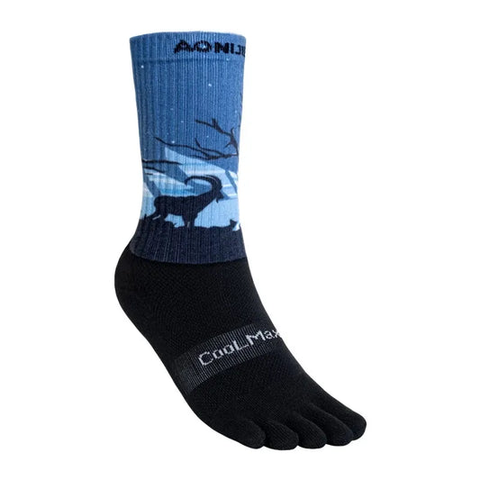 Aonijie Calf Toe Socks Model no. E4843 -- ANTELOPE