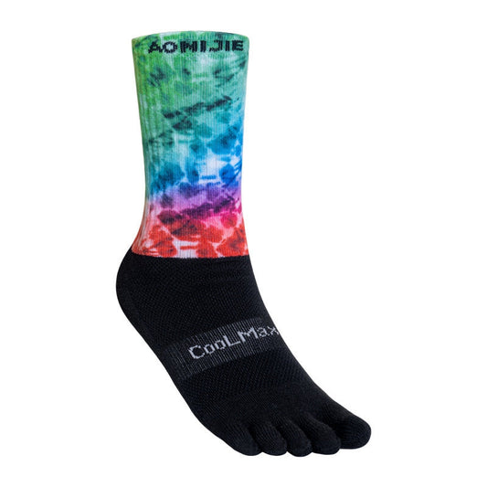 Aonijie Calf Toe Socks Model no. E4843 - TIE-DYE