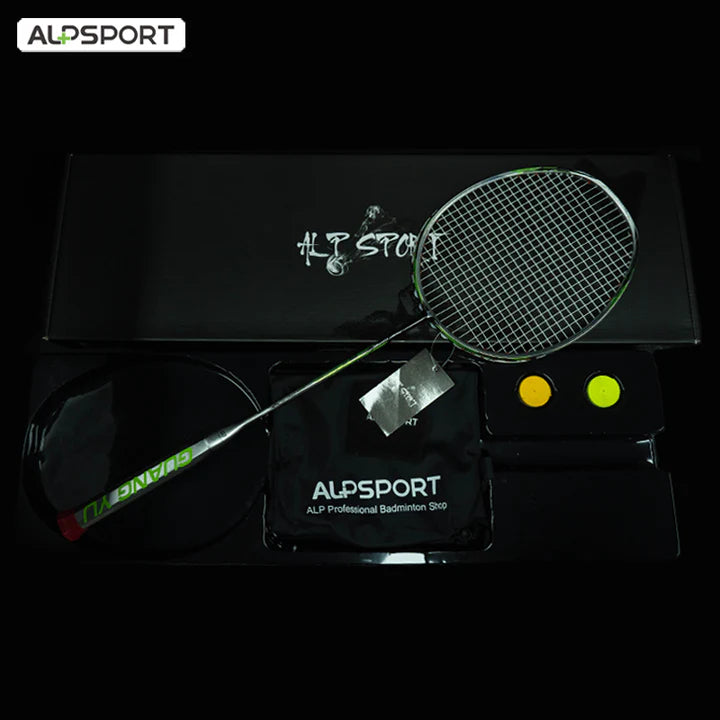 ALPSPORT TJTP 7U/G6 24-30lbs Full Carbon Fiber Badminton Racket