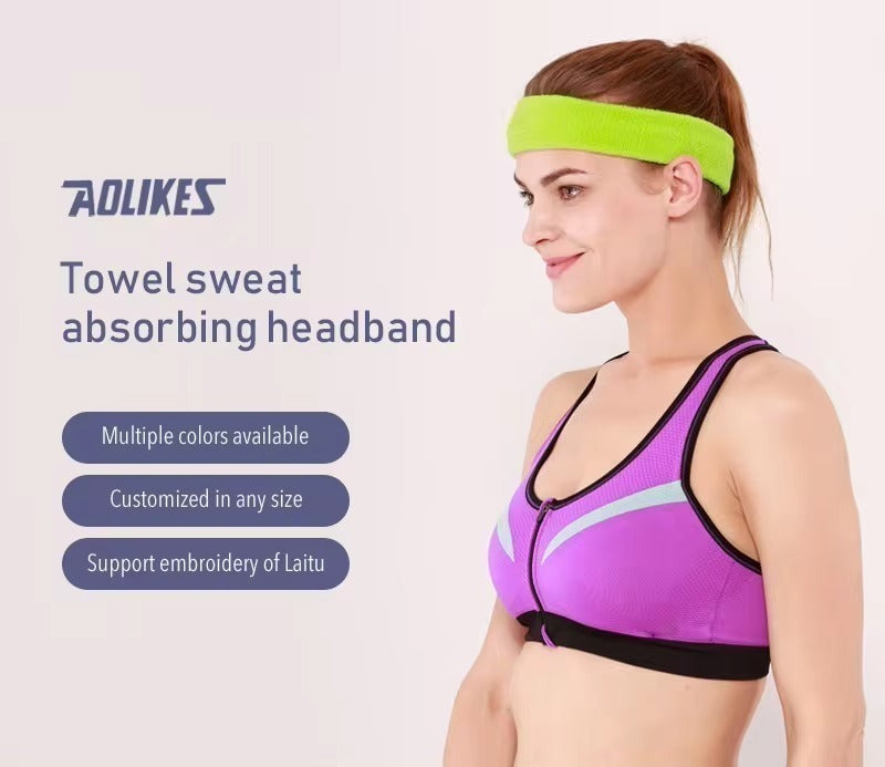Aolikes 2106 Sweat-Absorbing Elastic Compression Headband