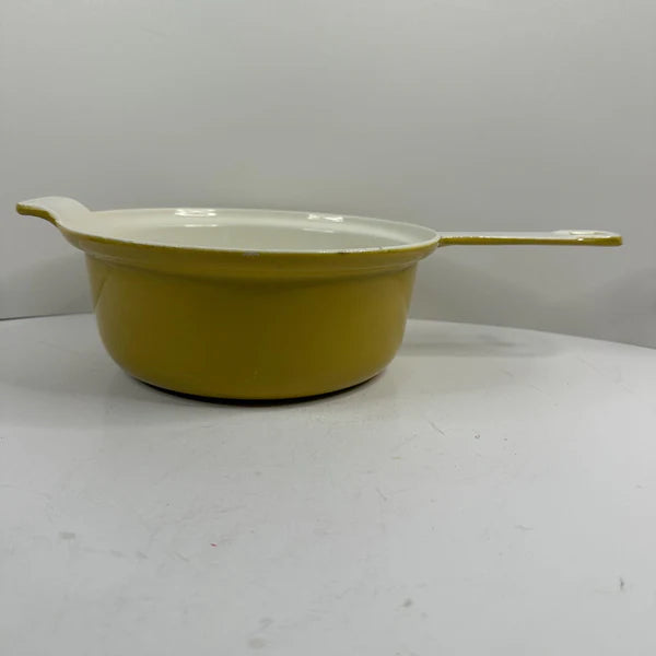 Happiness YELLOW ENAMELED CAST IRON SAUTE/SAUCE PAN