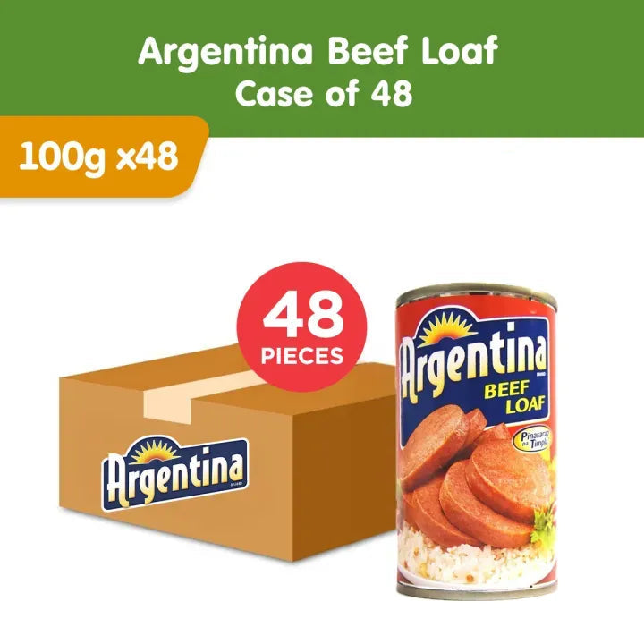 1 CASE Argentina Beef Loaf 100g x 48pcs - Halal Certified