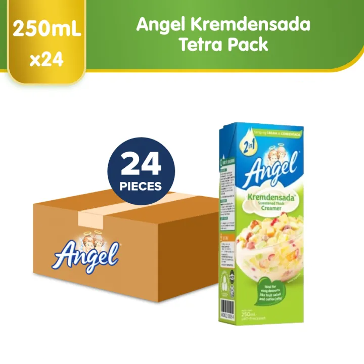 Angel KREMDENSADA Tetra 250ml x 24pcs (1 Case)- Cream & Condensed Milk
