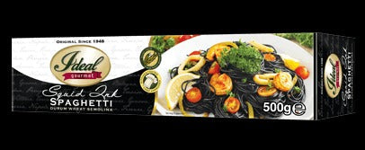1 CASE - Ideal Gourmet Pasta SQUID INK SPAGHETTI 500g x 12 packs