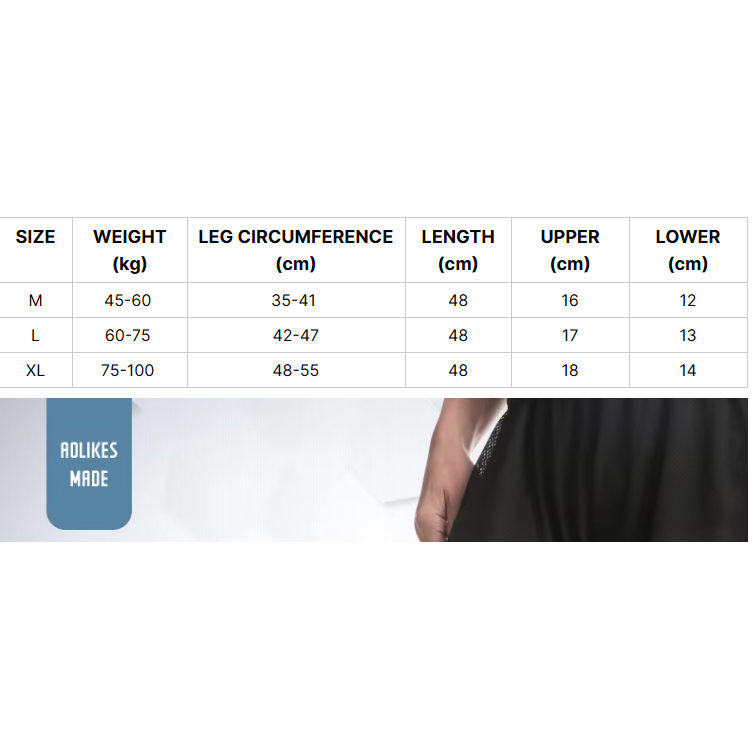 Aolikes 7815 Compression Leg and Knee Sleeves