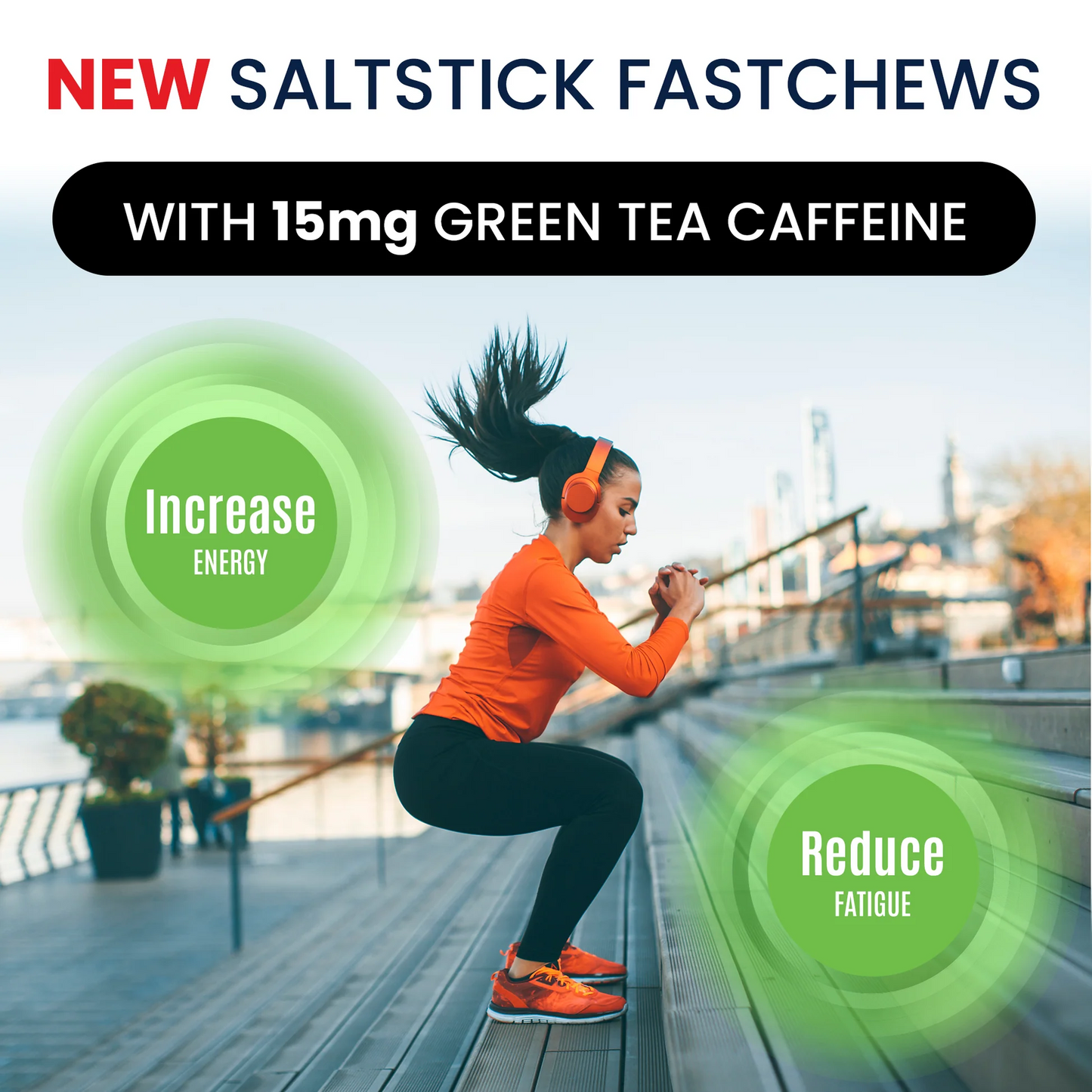 SaltStick FastChews Tropical Twist + Caffeine - 10ct. Packet