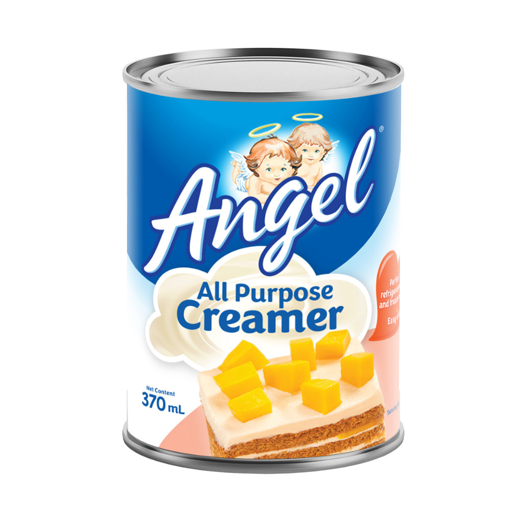 Angel All Purpose Creamer 370ml x 24pcs (1 Case) - Perfect for Cakes & Frozen Desserts, Easy Whip