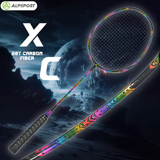 ALPSPORT XC 4U/G4 32Lbs Carbon Fiber Badminton Racket