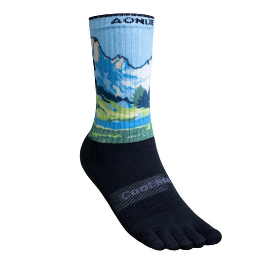 Aonijie Calf Toe Socks Model no. E4843 - BLUE