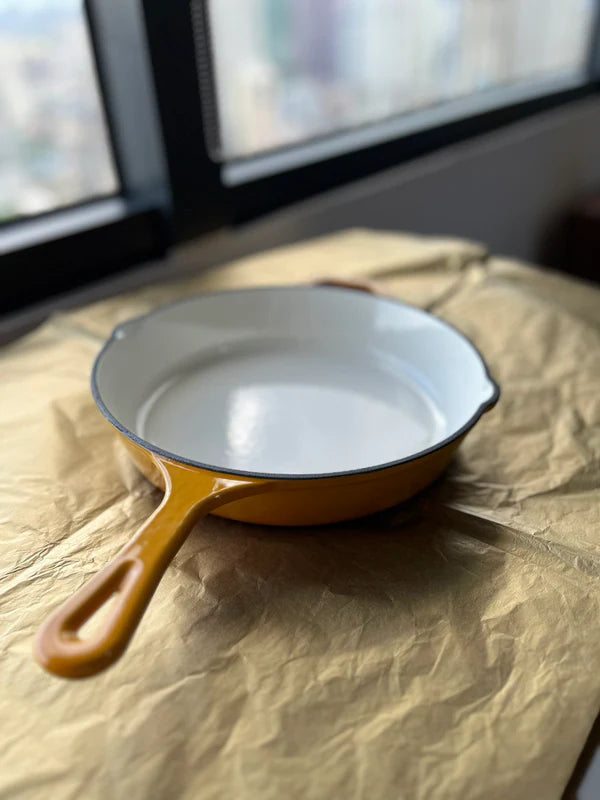 Happiness YELLOW ENAMEL CAST IRON KITCHENWARE - 7 PCS SET