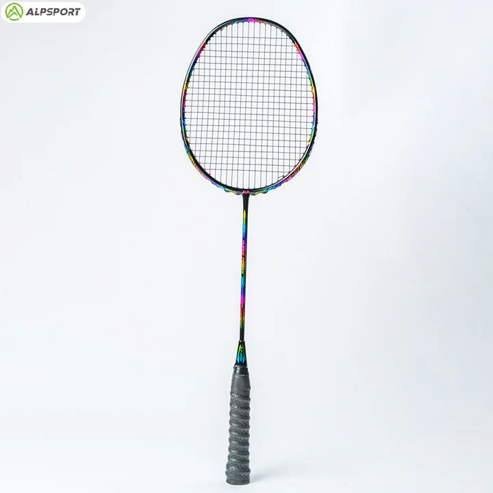 ALPSPORT XC 4U/G4 32Lbs Carbon Fiber Badminton Racket- Blue (Single)