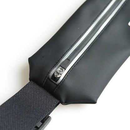 Aonijie W8129 Waterproof Sports Waist Bag Running Belt - BLACK