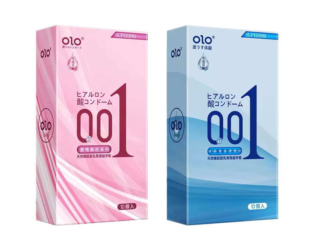 JAPANESE OLO ULTRA THIN CONDOM 10pcs in 1 Box - SQUARE PACKAGING