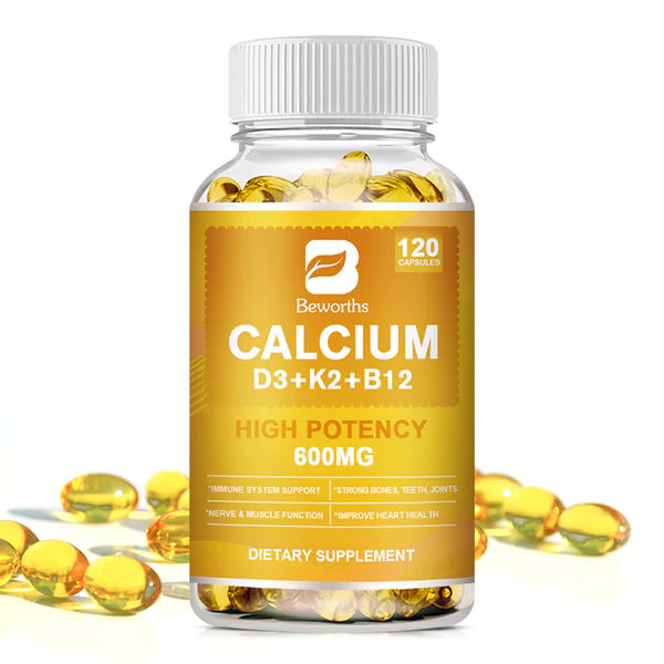 Beworths CALCIUM With D3, K2, B12 - 600mg