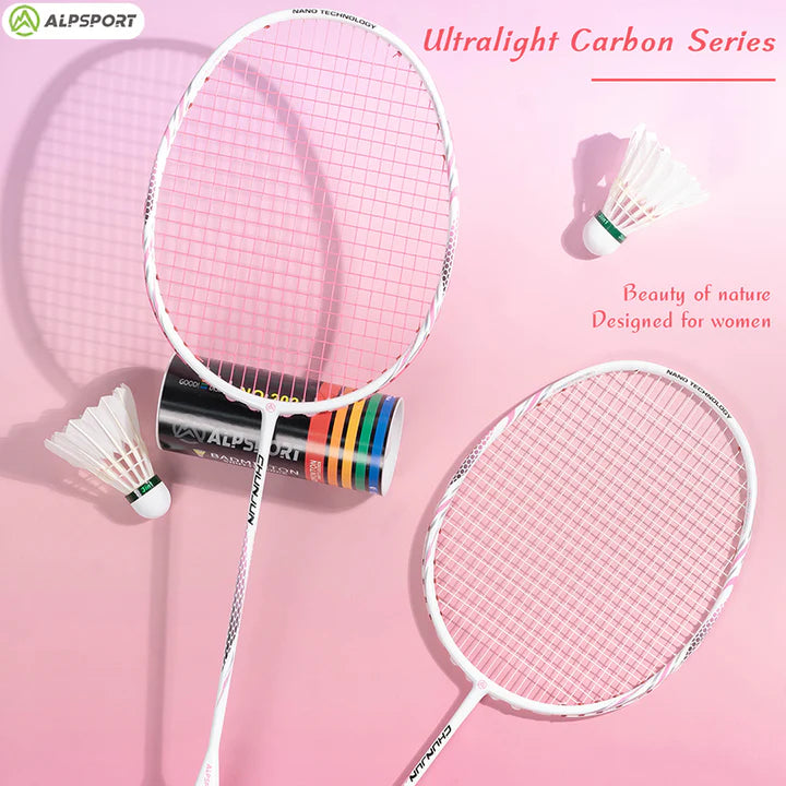 ALPSPORT CY 8U/G5 22-28Lbs Lightweight Carbon Fiber Badminton Racket (Single)
