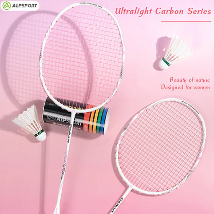 ALPSPORT CY 8U/G5 22-28Lbs Lightweight Carbon Fiber Badminton Racket (Single)