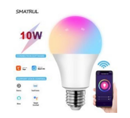 Tuya 10W E27 Wi-Fi Light Bulb Smart Life LED 850LM RGB Lamp App Work with Alexa Google Home Dimmable Timer 110v 220v