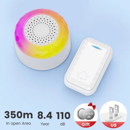 SMATRUL WIRELESS DOOR BELL - WHITE [1 BUTTON / 1 RECEIVER]