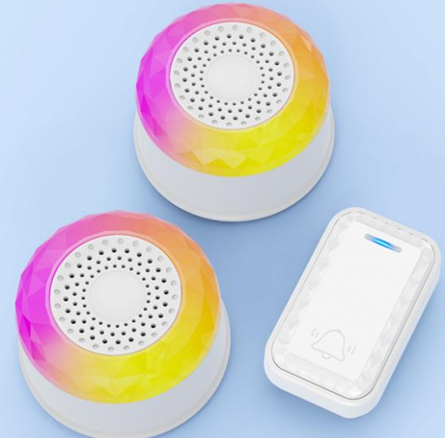 SMATRUL WIRELESS DOOR BELL - WHITE [1 BUTTON / 2 RECEIVERS]
