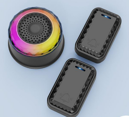 SMATRUL WIRELESS DOOR BELL - BLACK [1 RECEIVER / 2 BUTTONS]