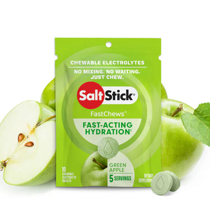 Saltstick FASTCHEWS 10ct. Packet- Green Apple