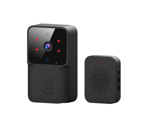 Smatrul Tuya Wireless Intelligent Wi-Fi Doorbell  Outdoor High-Definition Camera - BLACK [1 Button/ 1 Receiver]