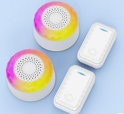 SMATRUL WIRELESS DOOR BELL - WHITE [2 BUTTON / 2 RECEIVERS]
