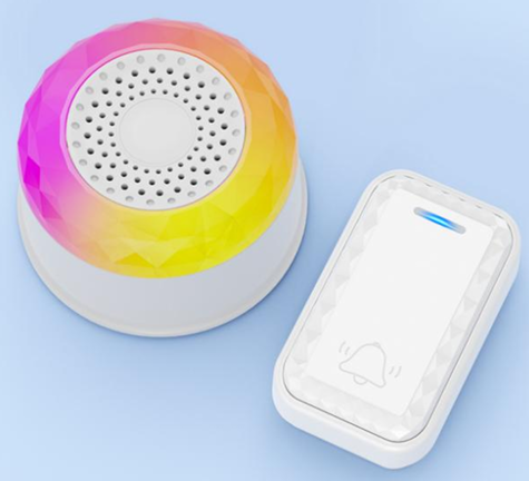 SMATRUL WIRELESS DOOR BELL - WHITE [1 BUTTON / 1 RECEIVER]