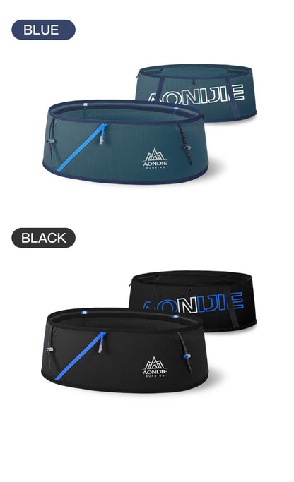 AONIJIE Ultralight Quick-drying Waist Belt Bag - BLACK