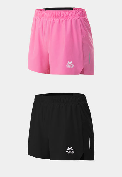 Aonijie FW6199 Quick-drying Sports Running Shorts - PINK
