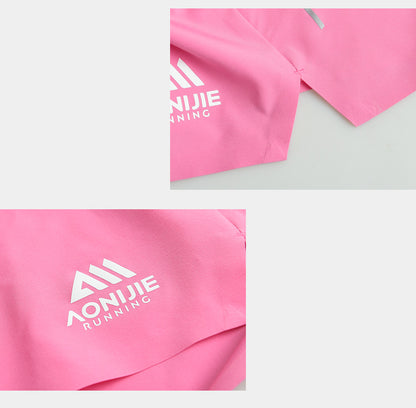 Aonijie FW6199 Quick-drying Sports Running Shorts - PINK