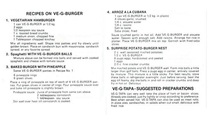 VE-G-BURGER - Vegetarian Meat -  375g