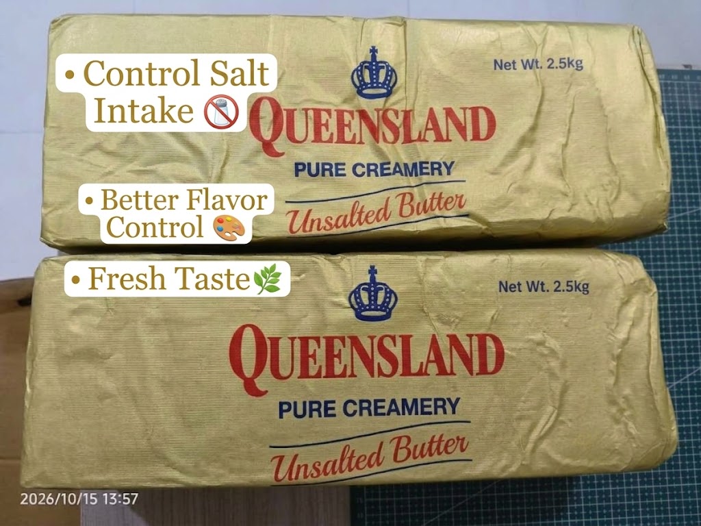 1 CASE - Queensland UNSALTED BUTTER 2.5kg X 8