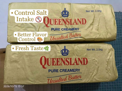 1 CASE - Queensland UNSALTED BUTTER 2.5kg X 8