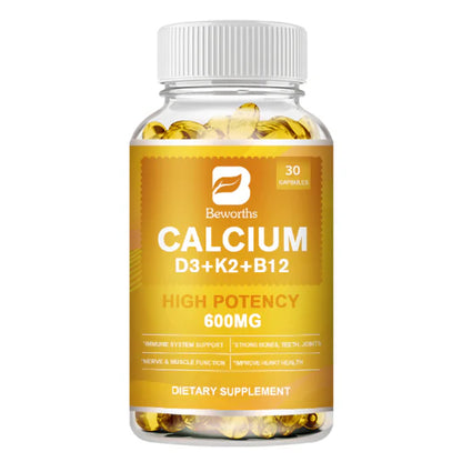 Beworths CALCIUM With D3, K2, B12 - 600mg