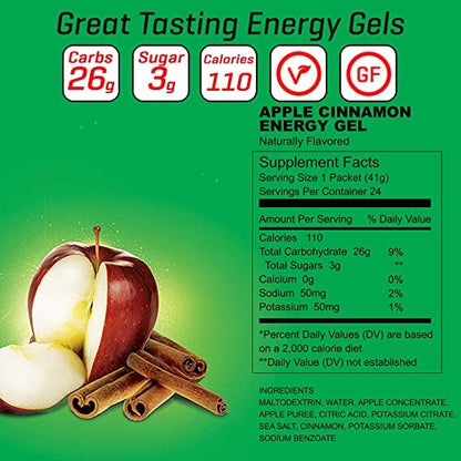Carb Boom! Energy Gel 24-PACK - Apple Cinnamon