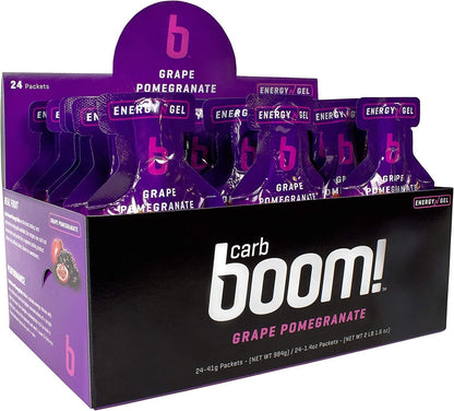 Carb Boom! Energy Gel 24-PACK - Grape Pomegranate