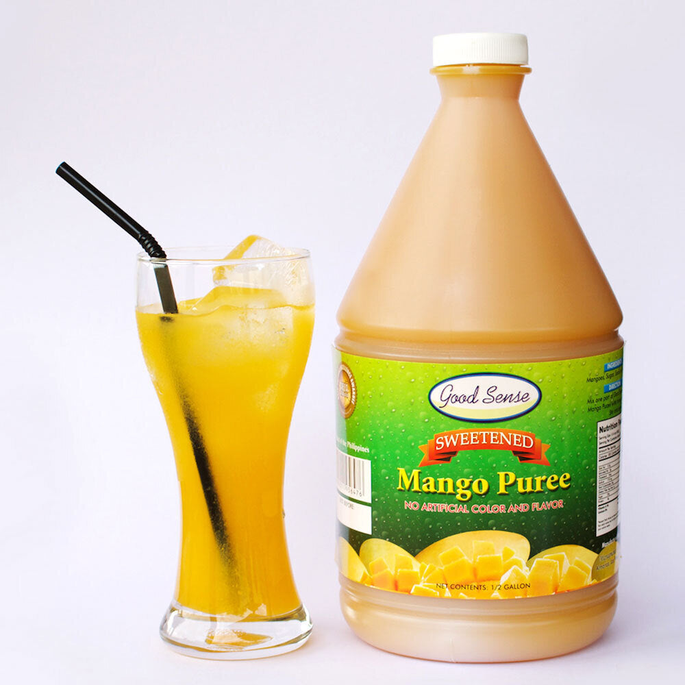 Good Sense Sweetened MANGO PUREE  1/2 Gallon