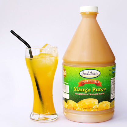 Good Sense Sweetened MANGO PUREE  1/2 Gallon