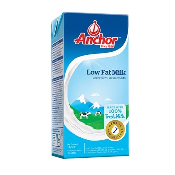 Anchor LOW FAT MILK 1 Liter x 12