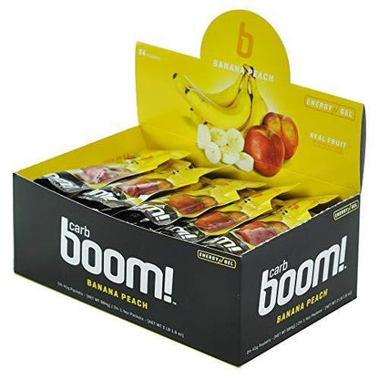 BANANA PEACH Carb Boom Energy Gel Single Serve Packet Sachet 41g - EXP DATE MAY 23, 2026